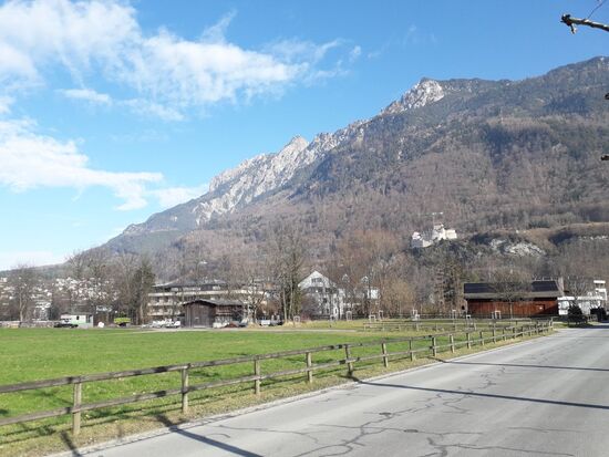 Abbildung 5. Schloss Vaduz auf dem Hügel über der Stadt