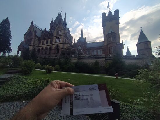 Eintrittskarte für Schloss Drachenburg