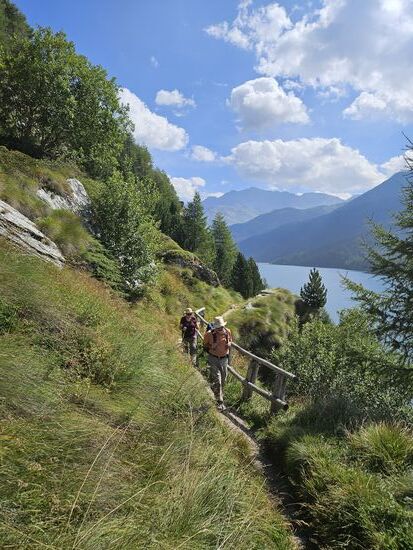 Wandern beim schönen Wetter