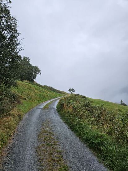 Mit Motor fährts sich etwas schneller den Berg hoch.