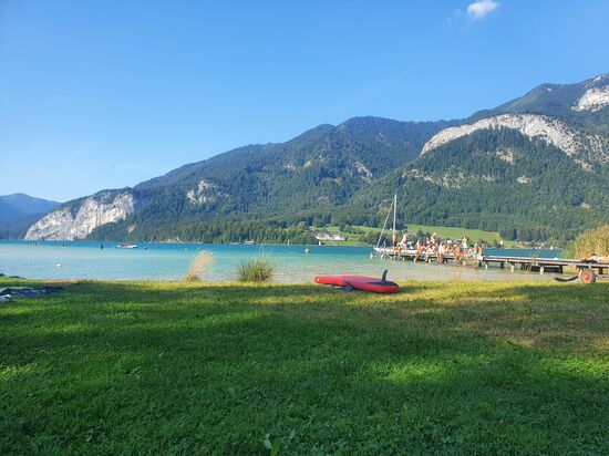 Badespass am Wolfgangsee