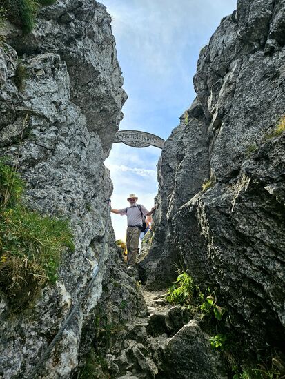 Himmelspforte, kurz vor dem Gipfel