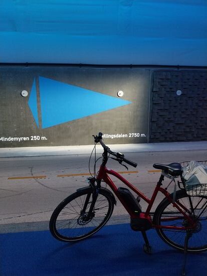 Bin jedoch nur 250 m reingeradelt, war sehr kalt da drinnen 