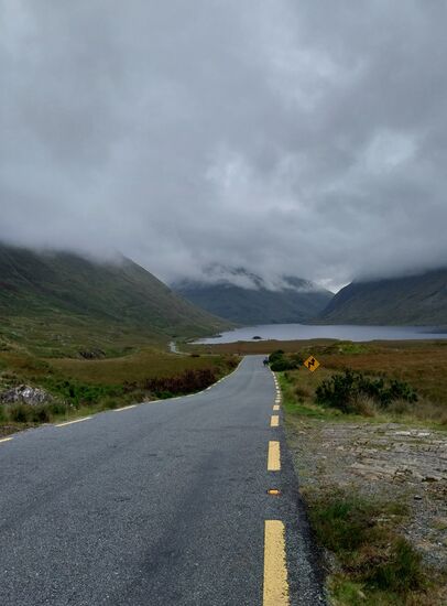 Auf dem Weg bergan nach Louisburgh