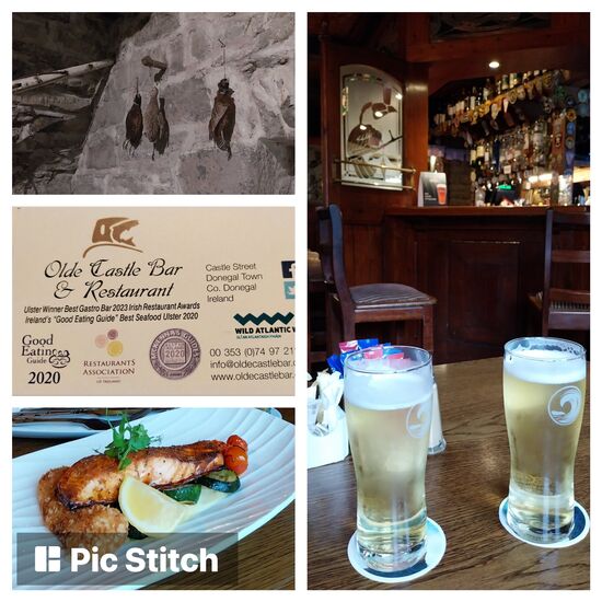 Sehr leckere Seafoodgerichte
in der old castle Bar 