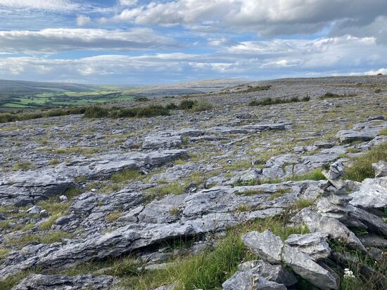 Blick über die Landschaft Burren