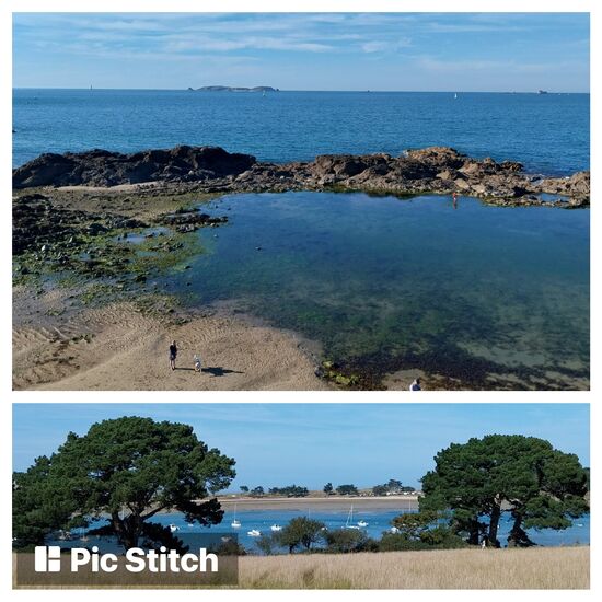 Blick vom Rad D201 bei St.Malo