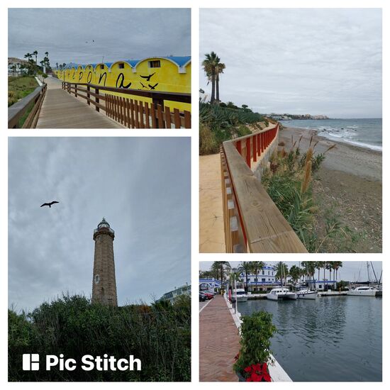 Estepona: Hafen, Leuchtturm und Küstenwanderweg (sendero costal)