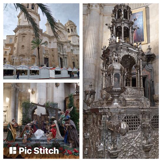 Die Kathedrale von Cadiz ist auch von innen sehr sehenswert mit vielen Kirchenschätzen z. B. Monstranz 5m hoch aus reinem Silber