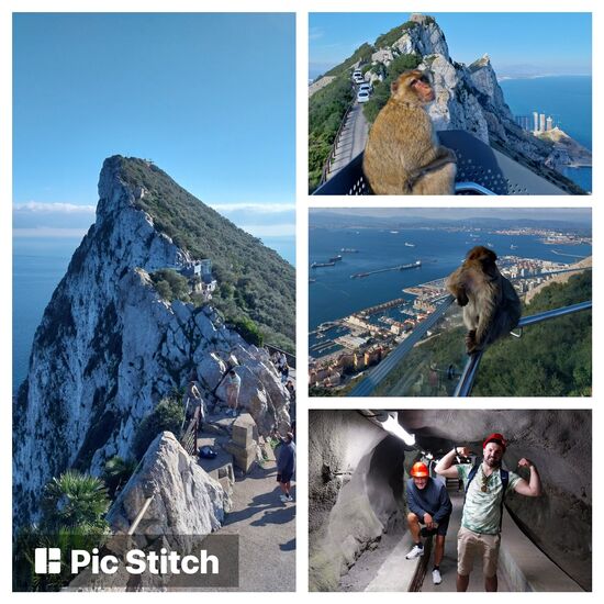 Gibraltar: auch beim 3. Besuch entdecken wir viel Neues- so wie das ganze, in den Berg gegrabe Tunnelsystem mit Schießscharten, die schöne Ausblicke in alle Richtungen ermöglichen. Es gibt viele Kanonen, eine militärische Ausstellung, sogar ein Mannschaftsschlafraum ist lebensecht gestaltet worden!