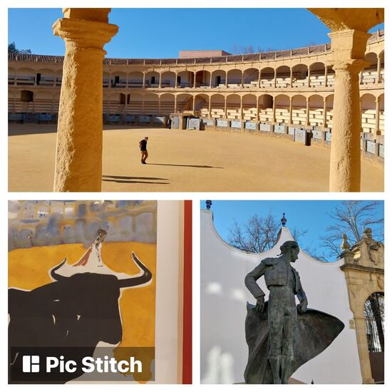 Stierkampfarena in Ronda- eine der 5 noch aktiven Arenen in Spanien- hier finden tatsächlich noch Stierkämpfe statt!