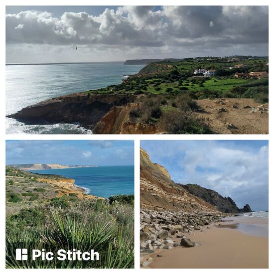 Wanderung von Luz nach Burgau und zurück (westlich von Lagos)- immer mit traumhaften Blick auf den Atlantik!