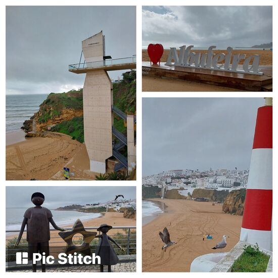 Albufeira- Hauptstrand mit Lift und über Rolltreppen erreichbar