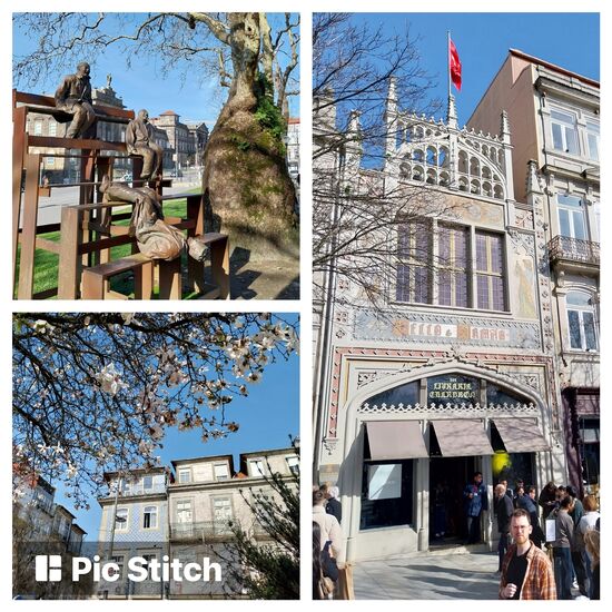 Porto- in der Buchhandlung (Livraria Lello) rechts soll gerüchteweise ein Stück von Harry Potter geschrieben worden sein, J.K.Rowling lebte einige Zeit in Porto
