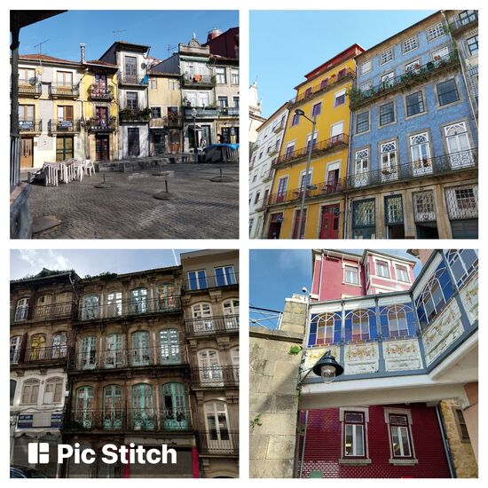 Porto: Häuserfassaden- die meisten sind krass marode- morbider Charme