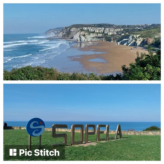 Nach so viel fazinierenden Kunsteinblicken ist der Weitblick über das Meer an dieser traumhaften Küste im Baskenland sehr wohltuend.