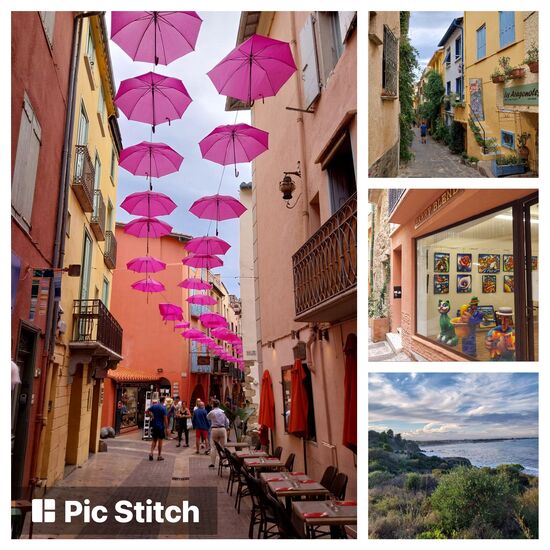 Künsterviertel mit vielen Galarien in Collioure