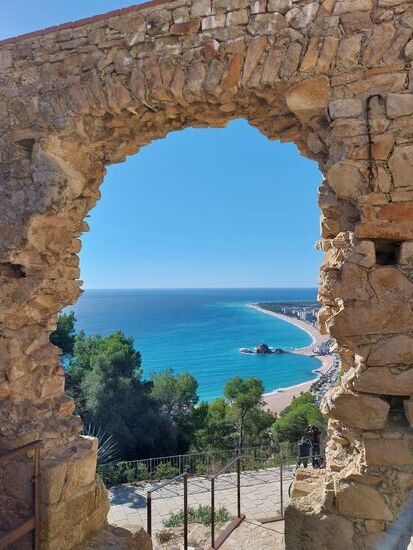 Blick vom Castell auf Blanes