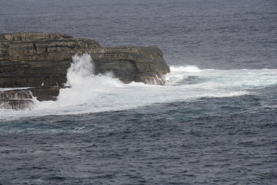 Die Brandung übertönt alles