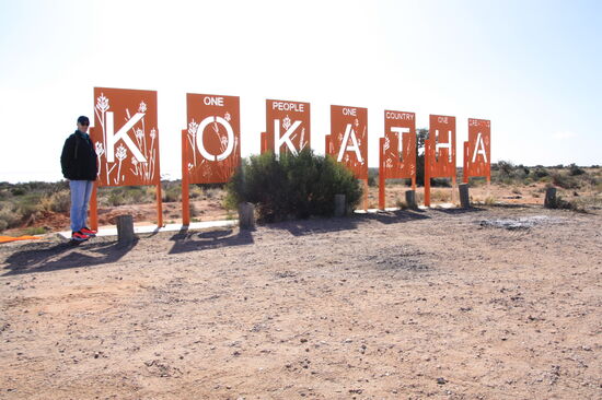An den Viewpoints natürlich auch die Bezeichnung in der jeweiligen Aboriginal Sprache