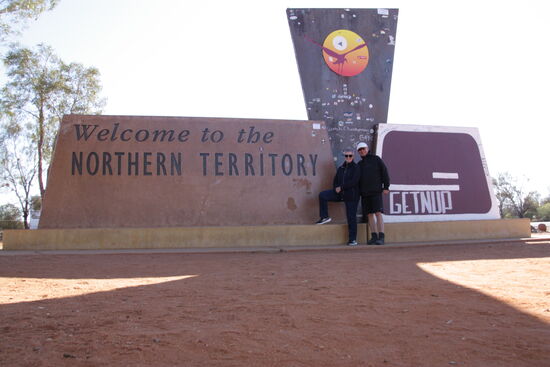 Ab sofort sind wir im Northern Territory unterwegs