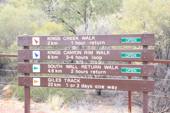 Gut ausgeschilderte Wanderwege