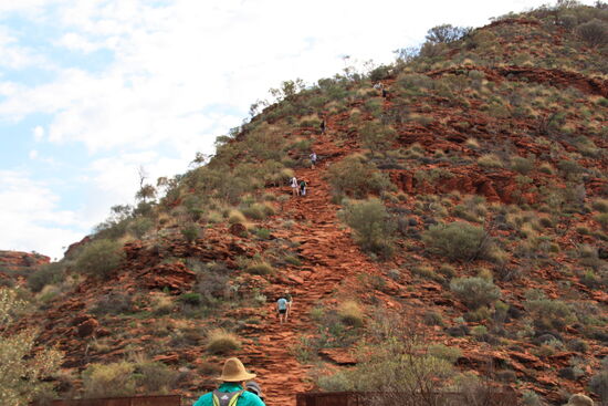 Der Anstieg zum Rim-Walk