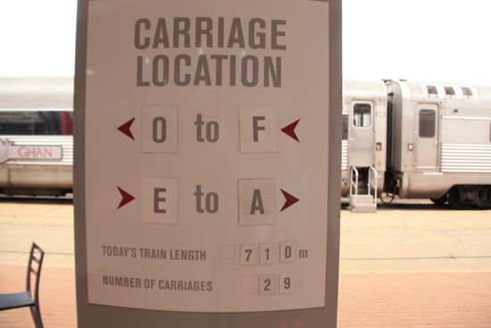 Mit 710 Metern Länge ist der Bahnhof etwas zu kurz