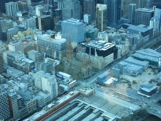 St. Pauls Cathedral vom 88 Stock des Eureka Towers
