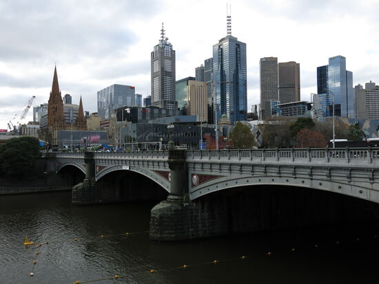Blick auf Melbourne