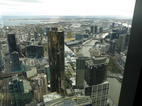 Blick auf Melbourne vom 88 Stock des Eureka Towers
