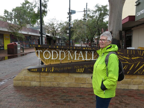 Todd Mall - die Fußgängerzone in Alice.