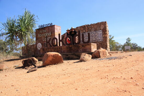 Der Eingang zum Kakadu N.P.