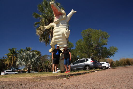 Auf zur Krokodilfütterung
