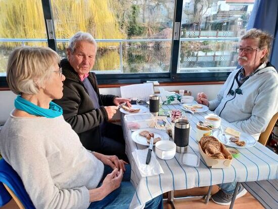 Das letzte Frühstück an Bord