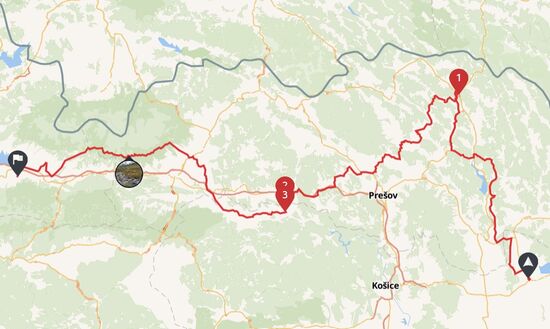 341 Kilometer erst durch die Niedere Tatra, dann durch die Hohe Tatra.