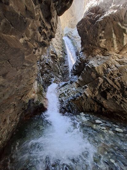 Zapata Hills Wasserfall.