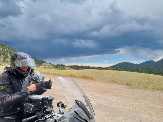Thunderstorm im Anflug, die Blitze waren furchteinflößend.