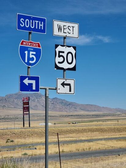 Zuerst Highway 70 und dann den 50er bis Eureka.