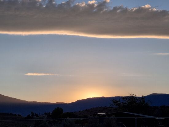 Sonnenuntergang in Gardnerville.