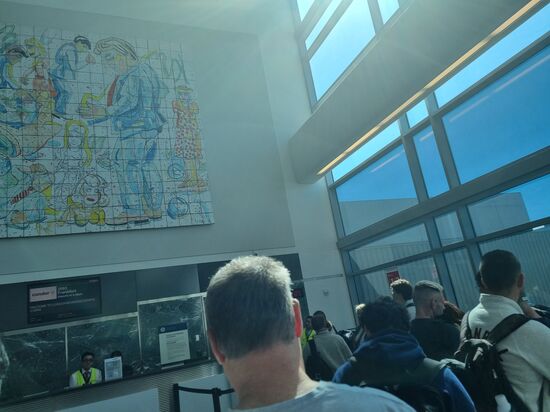 Einchecken in San Francisco.