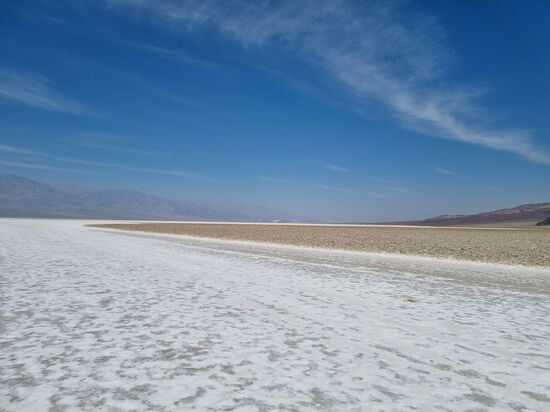 Badwater, 85,5 Meter UNTER dem Meeresspiegel.