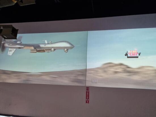 Drohnen Trainingscenter in Nevada, Indian Springs. Von hier aus werden die Drohnen zu den Kriegseinsätzen geflogen.