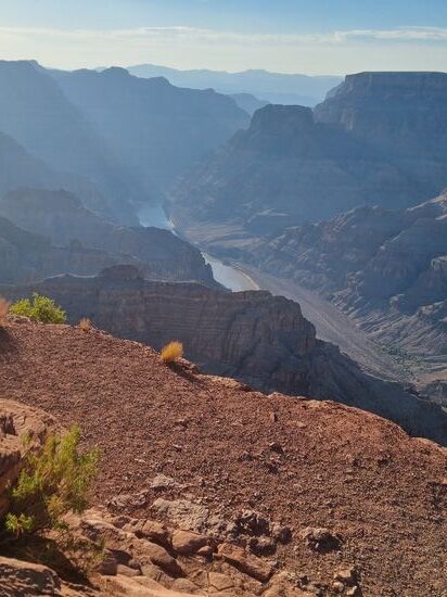 Abgrund am Guano Point, dem noch schöneren Aussichtspunkt am Grand Canyon.