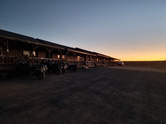 Cabins am South Rim des Grand Canyon.