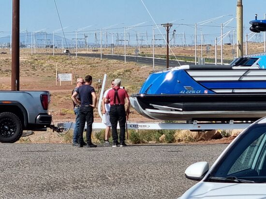 Boot in der Wüste, erstaunlich.