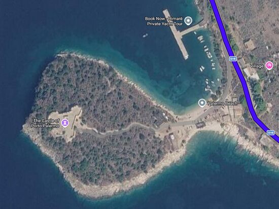 Hier haben wir am Strand übernachtet, Palermo Beach