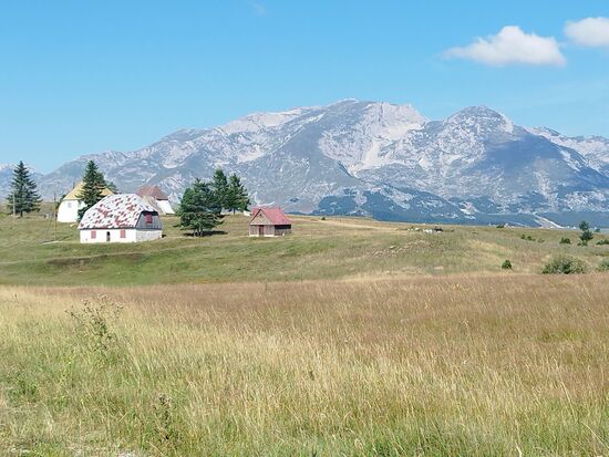 An der linken Hütte hatten wir gestern Schutz gesucht, während des Gewitters. Heute mußten wir auf dem Weg nach Mostar zwangsläufig nochmal vorbei.