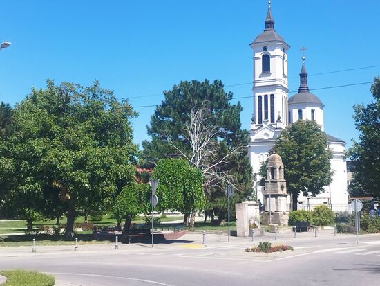 Kladovo, christliche Kirche, in Serbien gibts wenig bis keine Moscheen
