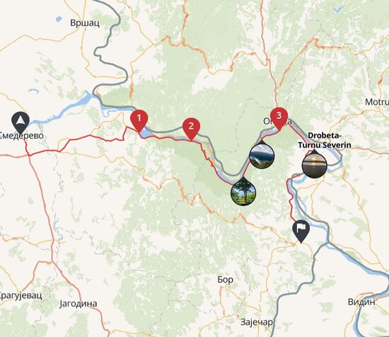 Heute geht es die Donau entlang mit Besichtigung des Eisernen Tores, des Iron Gates und am Abend im Urban Guerrilla Base Camp, 259 Kilometer, Rumänien konnten wir leider nicht durchfahren, da wir immer noch die Probleme mit den Fahrzeugpapieren hatten und Serbien bis auf weiteres nicht verlassen konnten.
Das Base Camp wird überwiegend von Fahrradfahrern besucht, ist aber auch für Motorradfahrer sehr zu empfehlen. Tolle Leute, hervorragender Gastgeber.